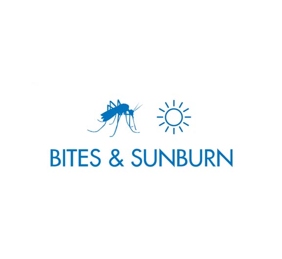 Bites and sunburns